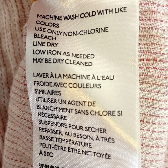 Free People | Womens Pink/Orange Plaid Ruffle Long Sleeve Smock Tie Back Top - Picture 10 of 10